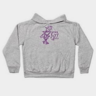 Bootleg Jazz Mascot - Simple Purple Design Kids Hoodie